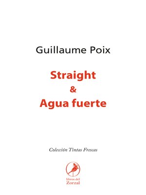 cover image of Straight & Agua fuerte